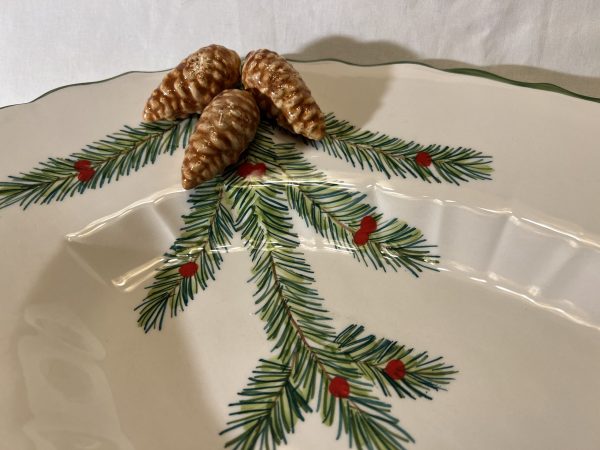 Large oval pine platter