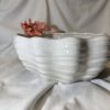 Large red coral bowl