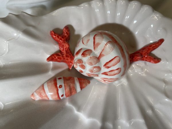 Red coral shell plate