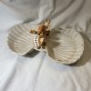 Seashells double bowl beige coral