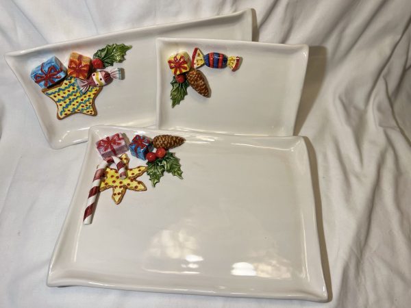 Large napkin plate candy