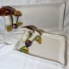 Small mushroom napkin plate
