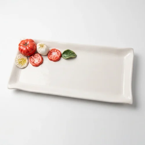 Medium mozzarella serving plate