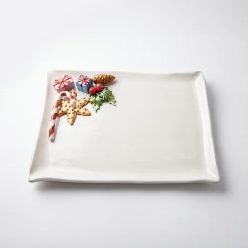 Large napkin plate candy