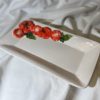 Small square tomato plate