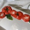 Small square tomato plate