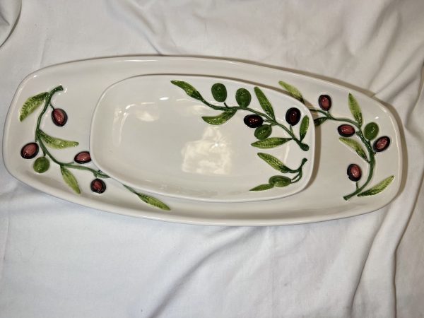 Large oval olive platter
