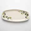 Large oval olive platter