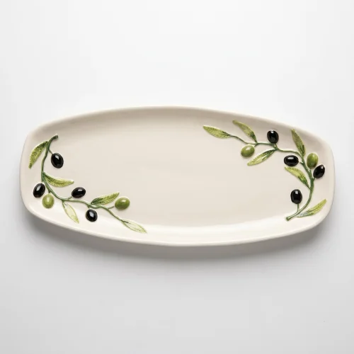 Large oval olive platter