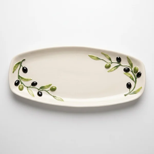 Large oval olive platter