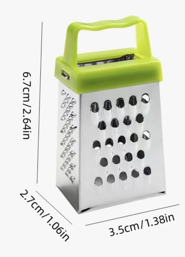 1pc stainless steel mini cheese grater blue