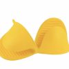 Silicone oven mitts, set of 2, yellow