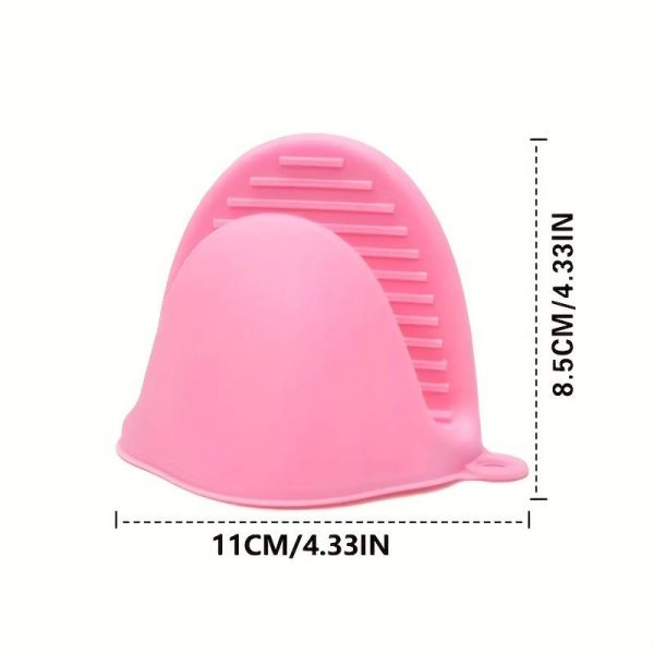Silicone oven mitts 2 pieces green