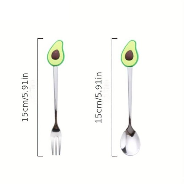 c7039e8e-f0b4-11ed-96bc-0a580a698dd1 Pineapple fork and spoon cutlery set