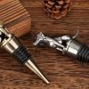 Dog bottle stopper - gold wine cork