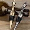 Chess piece bottle stopper - gold wine cork