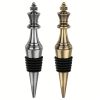 Chess piece bottle stopper - gold wine cork