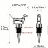 Dachshund bottle stopper - wine cork gold