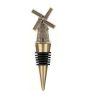 Nameless windmill gold Windmill bottle stopper - wine cork gold