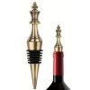Chess piece bottle stopper - gold wine cork