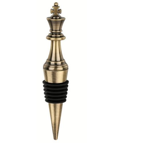 Chess piece bottle stopper - gold wine cork