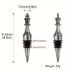 Chess piece bottle stopper - gold wine cork