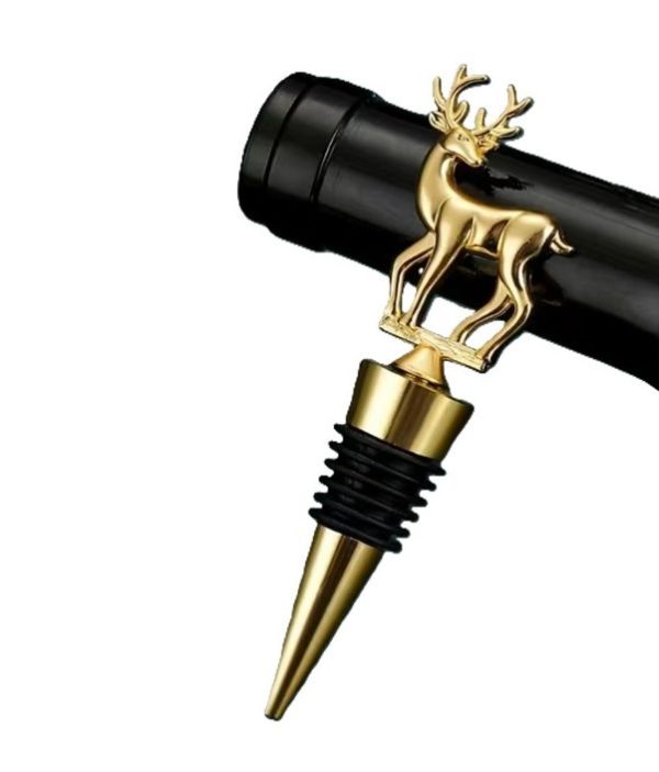 jaja Deer bottle stopper - gold wine cork