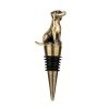 Dog bottle stopper - gold wine cork
