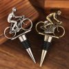 Bicycle bottle stopper - silver wine stopper