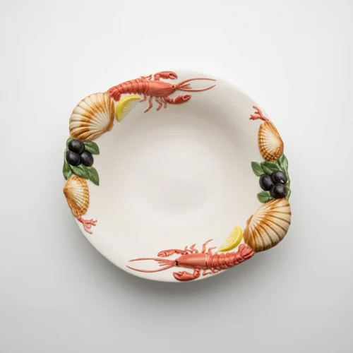 Shrimp soup plate