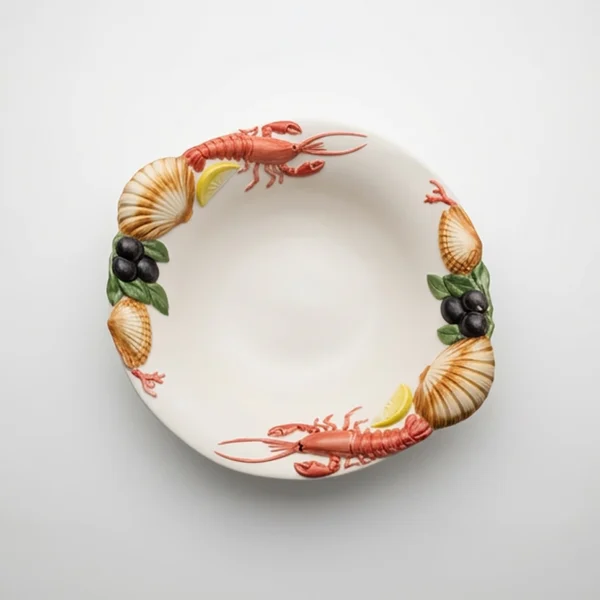Shrimp soup plate