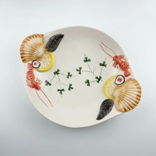 Large bowl, shrimp platter