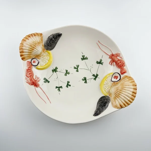 Large bowl, shrimp platter