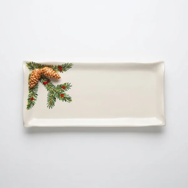 Italian-Pine-Nature-Ceramics-Bella-Ceramics_15 copy 2 Medium pine napkin plate