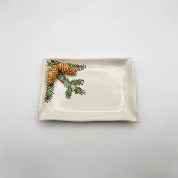 Small pine napkin plate