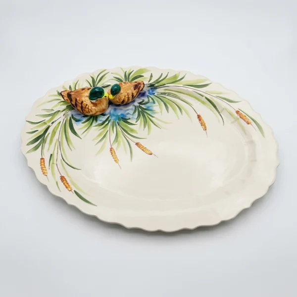 Large oval duck platter