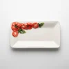 Small square tomato plate