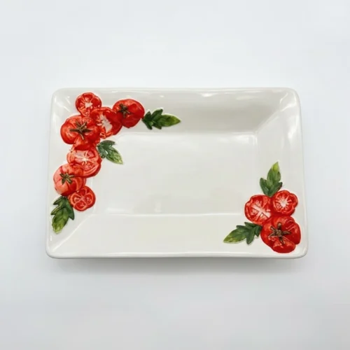 Square tomato plate