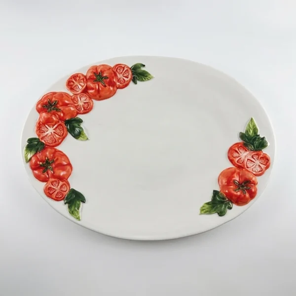 Oval tomato platter