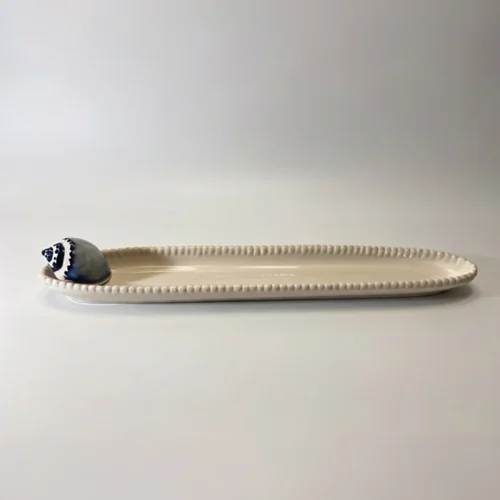 Blue baguette dish