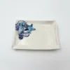 Small seahorse napkin plate