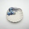Medium seashell plate seahorse