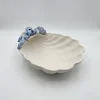 Seashell bowl blue seahorse