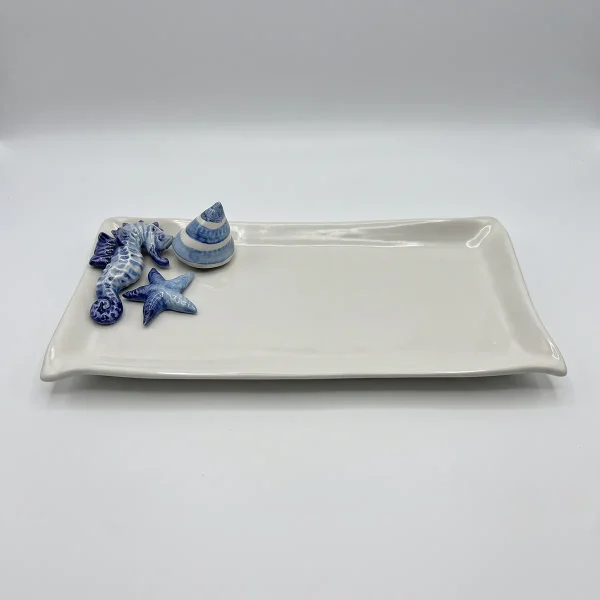 Medium seahorse napkin plate