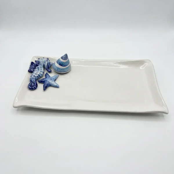 Medium seahorse napkin plate