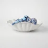 Seashell bowl blue seahorse