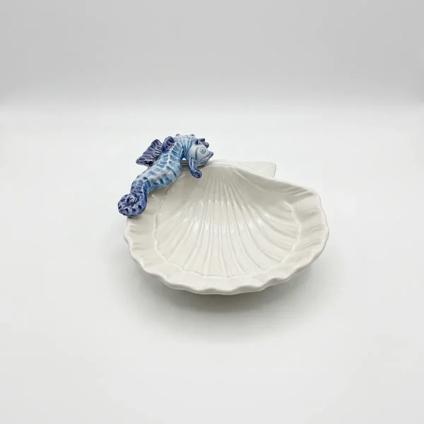 Seahorse shell bowl