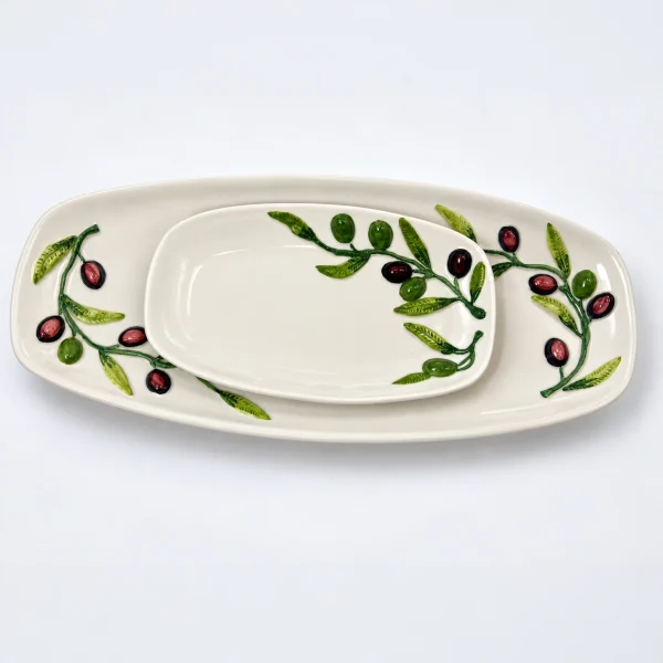 Large oval olive platter