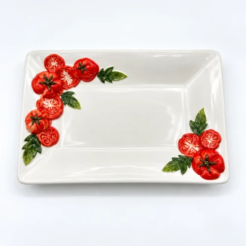 Square tomato plate