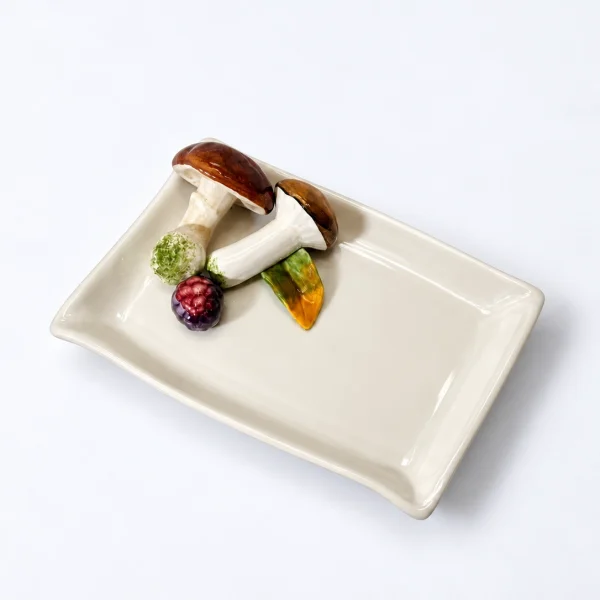Small mushroom napkin plate